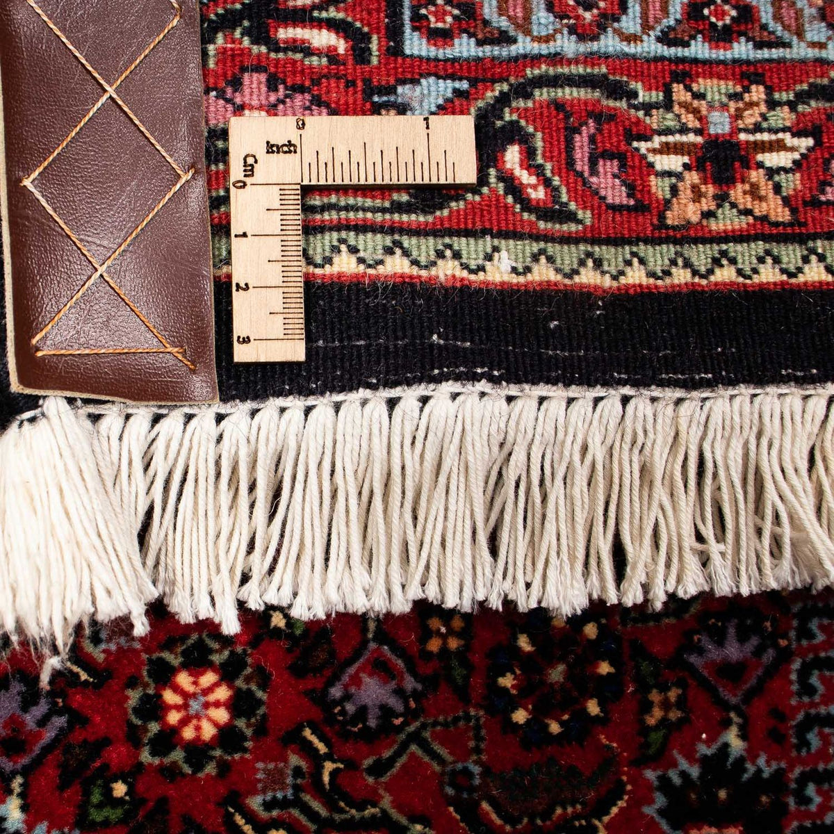 Tapis persan - Bidjar - 253 x 200 cm - rouge foncé