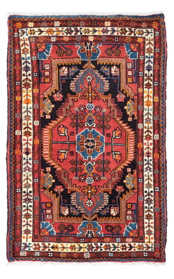 Tapis persan - Nomadic - 122 x 80 cm - rouge clair