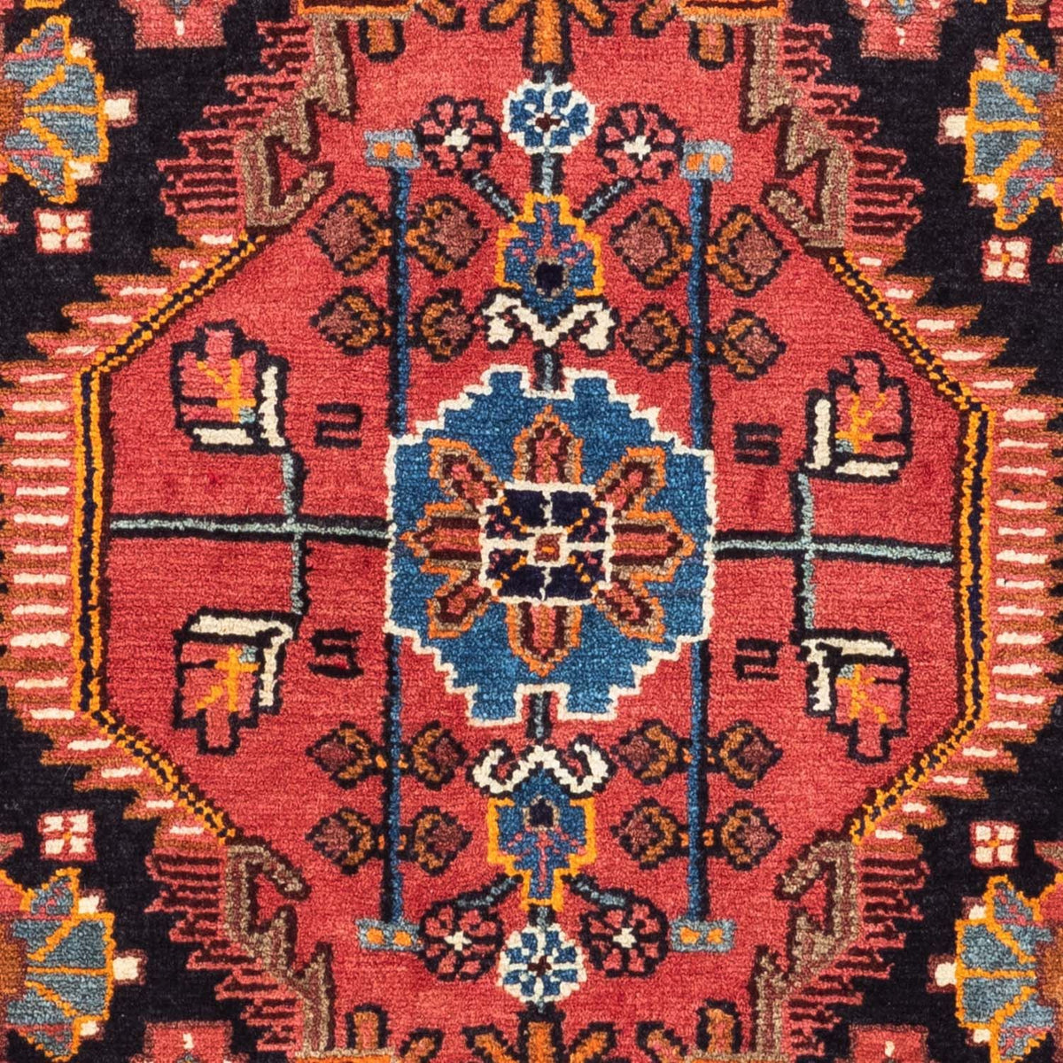 Tapis persan - Nomadic - 122 x 80 cm - rouge clair