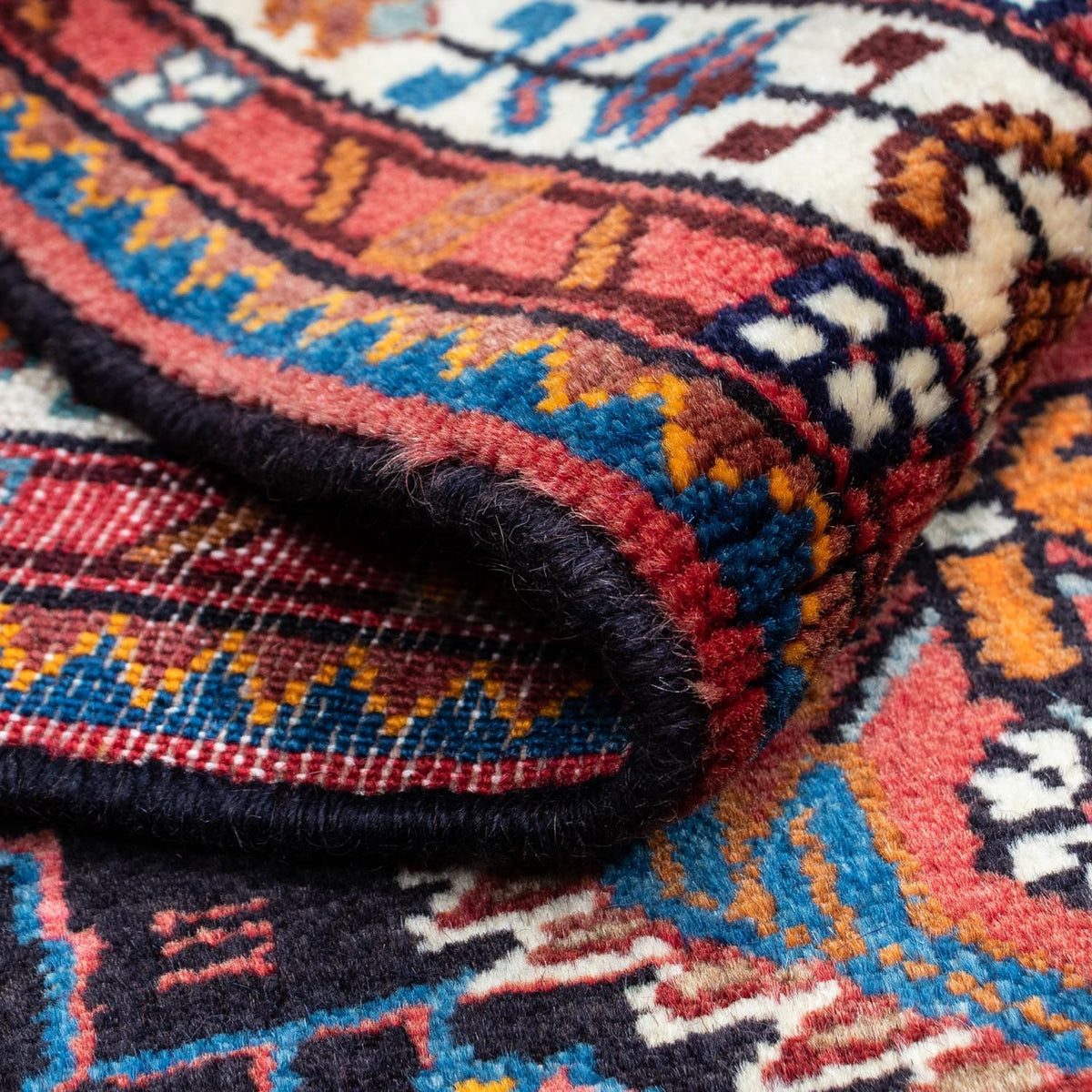 Tapis persan - Nomadic - 122 x 80 cm - rouge clair