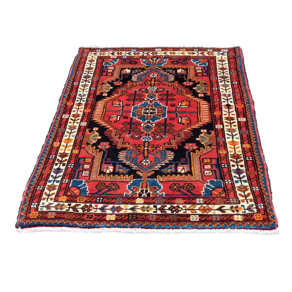 Tapis persan - Nomadic - 122 x 80 cm - rouge clair