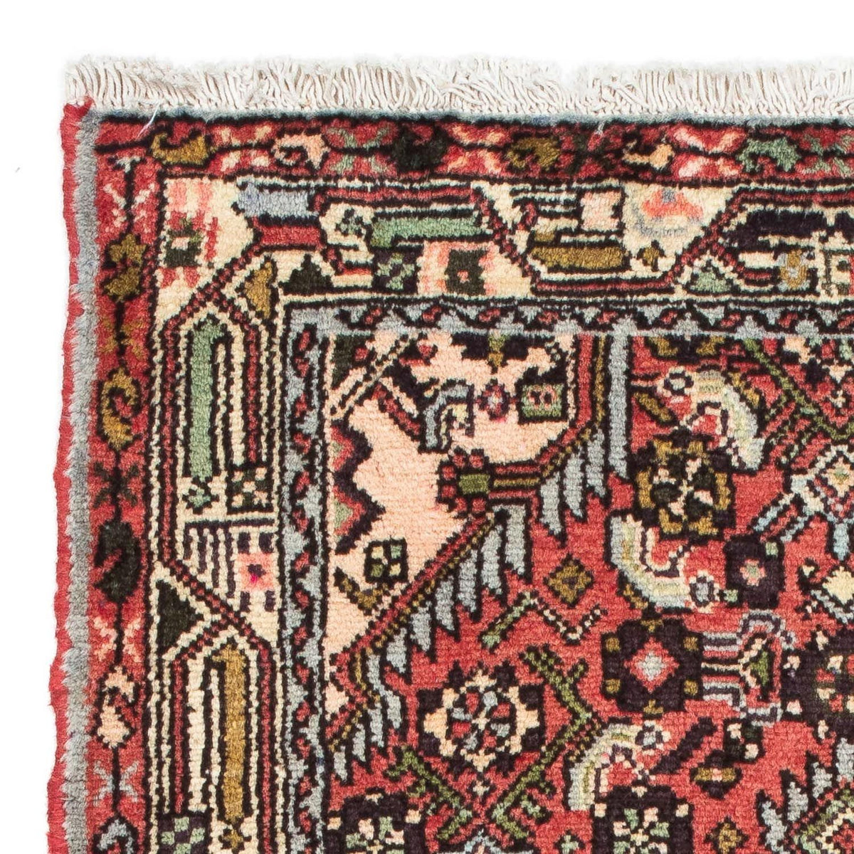 Tapis persan - Nomadic - 123 x 77 cm - rouge clair
