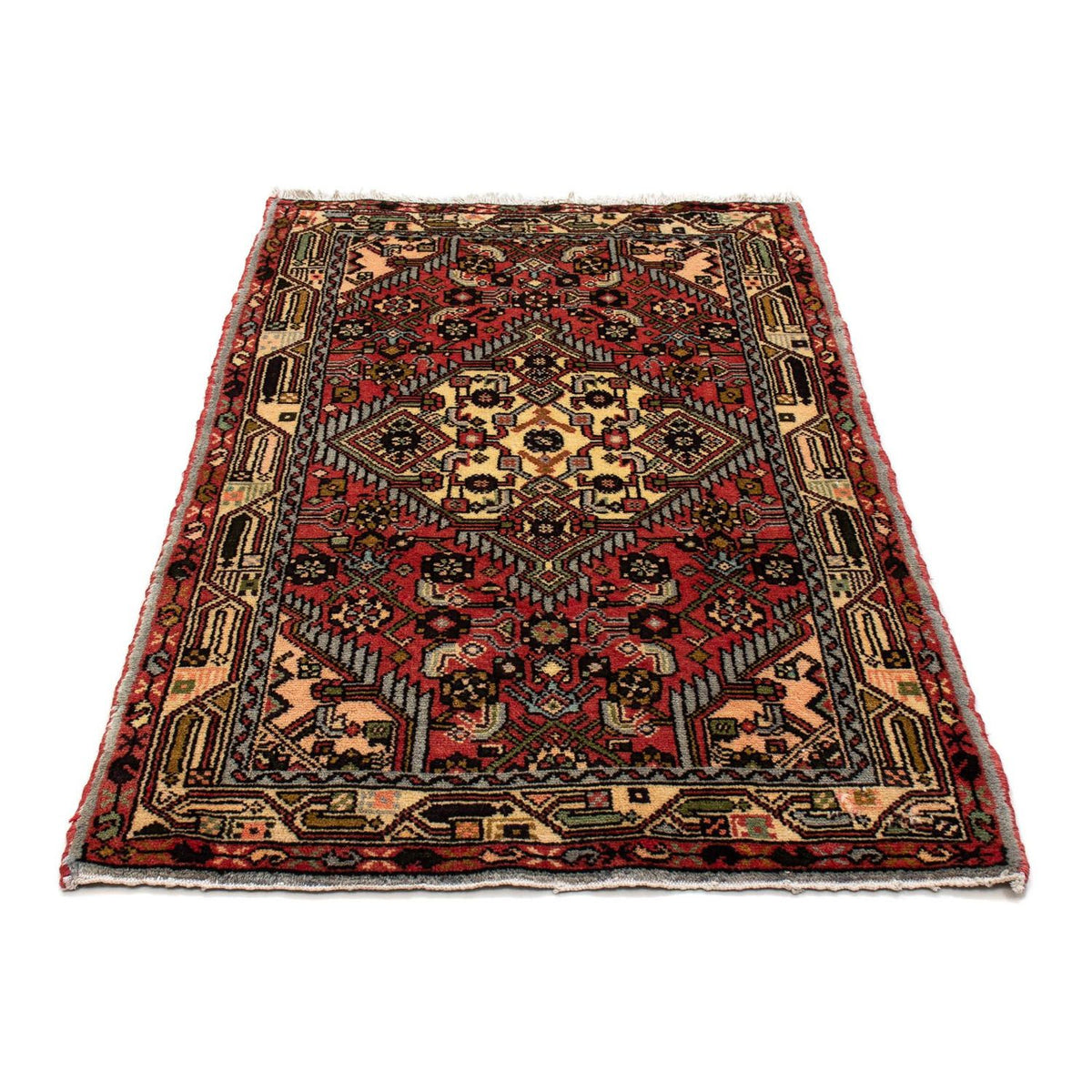 Tapis persan - Nomadic - 123 x 77 cm - rouge clair