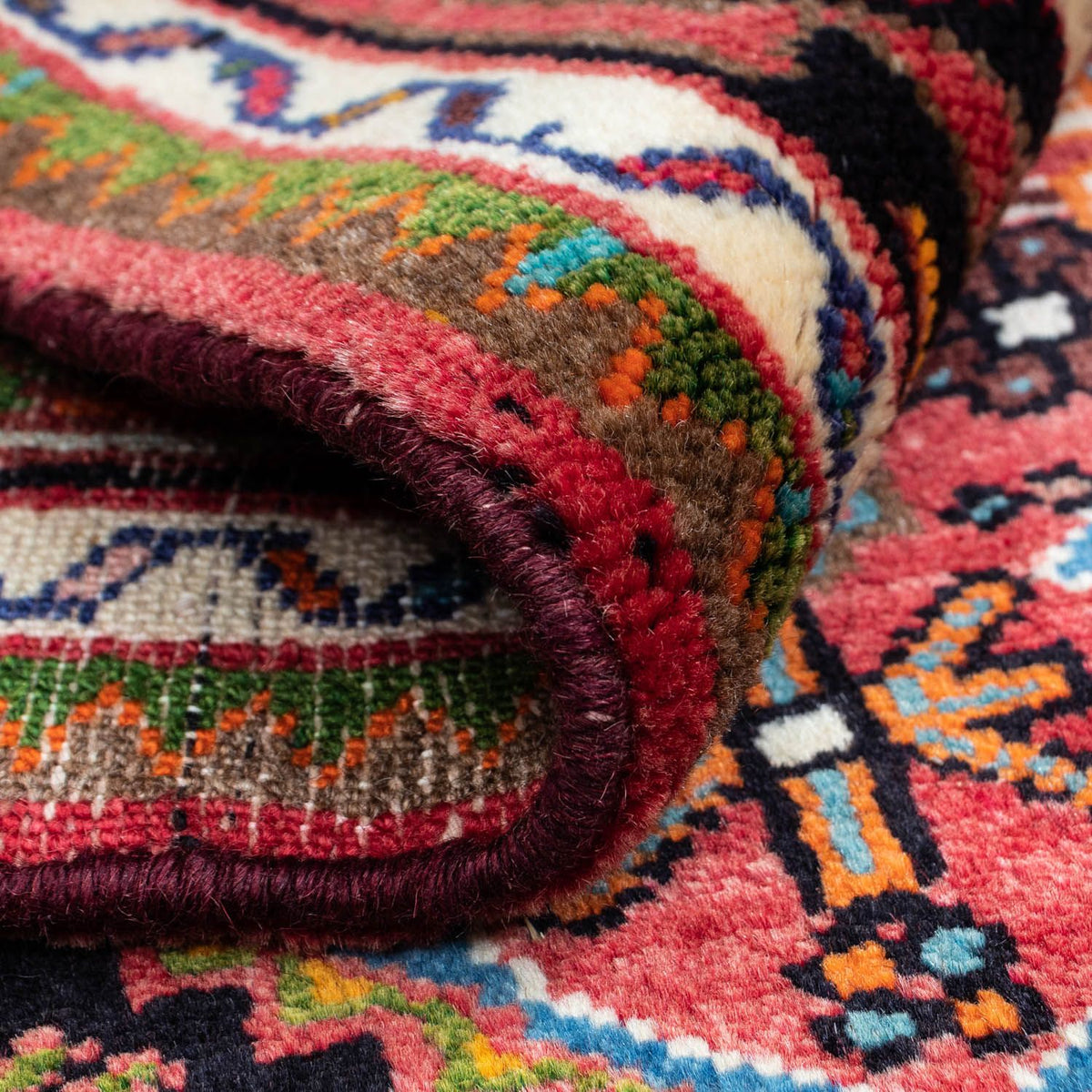 Tapis persan - Nomadic - 120 x 80 cm - rouge