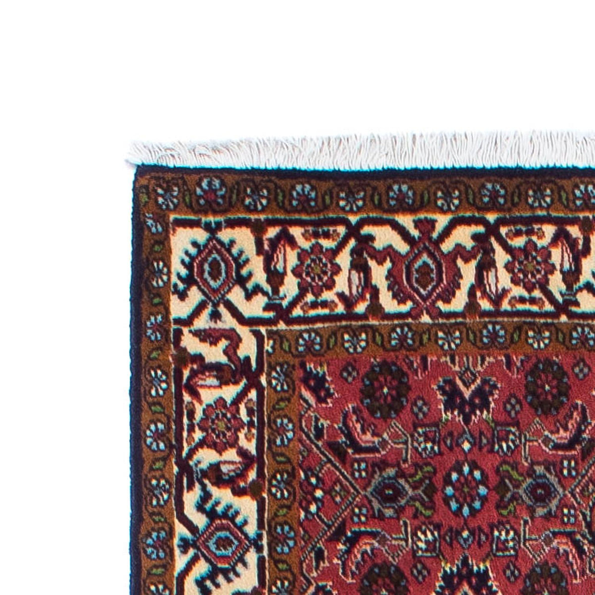 Tapis de couloir Tapis persan - Bidjar - 308 x 81 cm - rouge clair