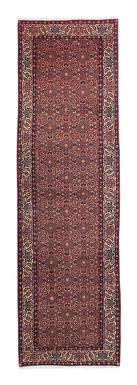 Tapis de couloir Tapis persan - Bidjar - 290 x 84 cm - rouge clair