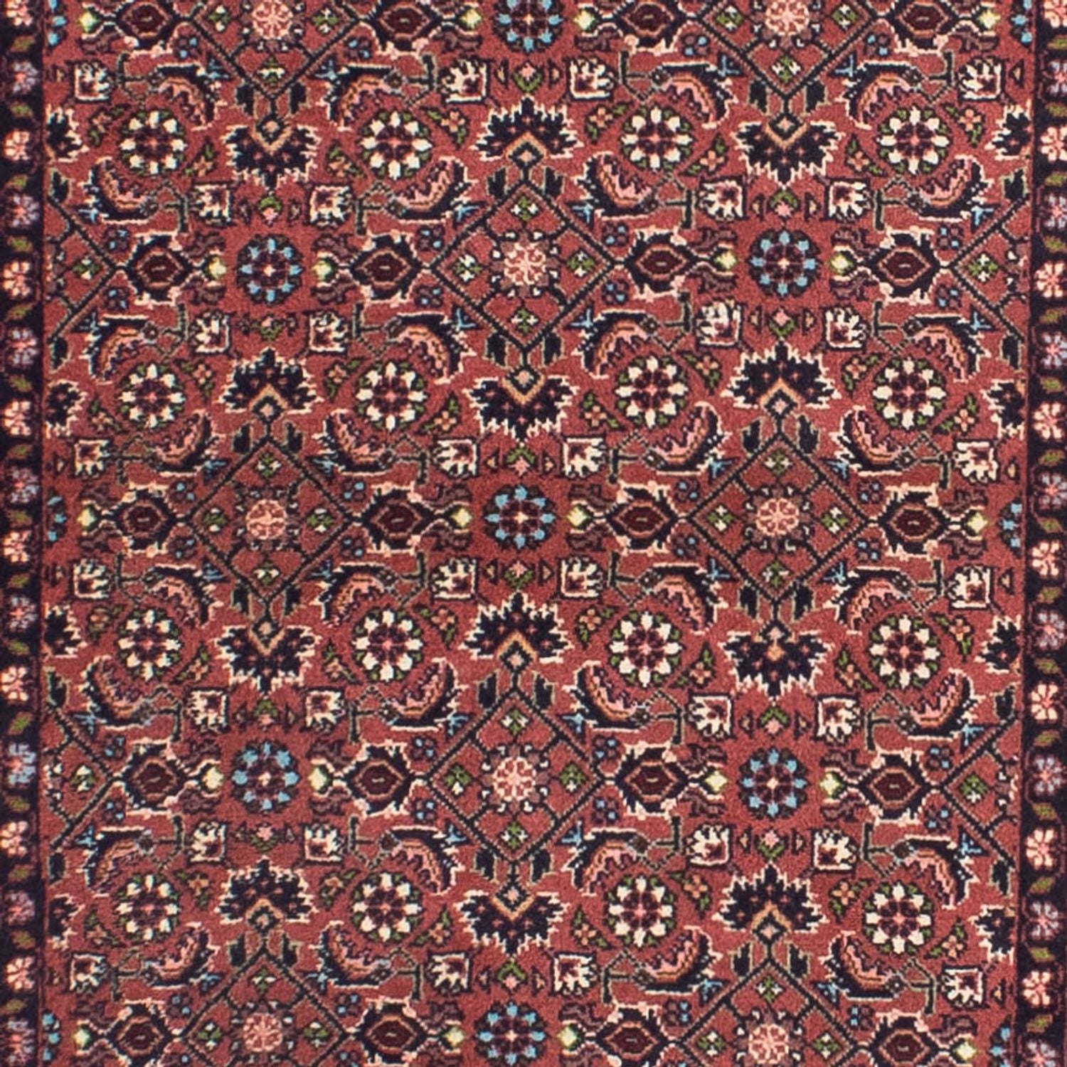 Tapis de couloir Tapis persan - Bidjar - 290 x 84 cm - rouge clair