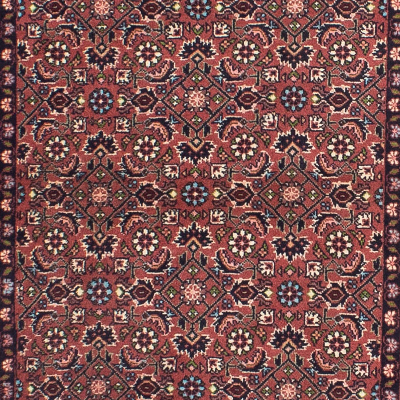 Tapis de couloir Tapis persan - Bidjar - 290 x 84 cm - rouge clair
