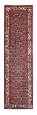 Tapis de couloir Tapis persan - Bidjar - 296 x 81 cm - rouge clair