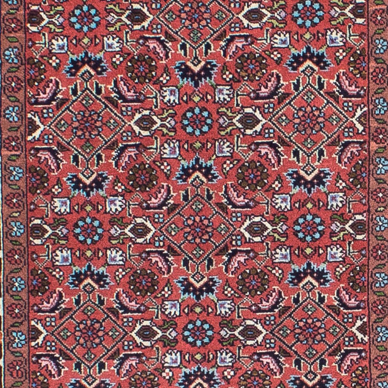 Tapis de couloir Tapis persan - Bidjar - 296 x 81 cm - rouge clair