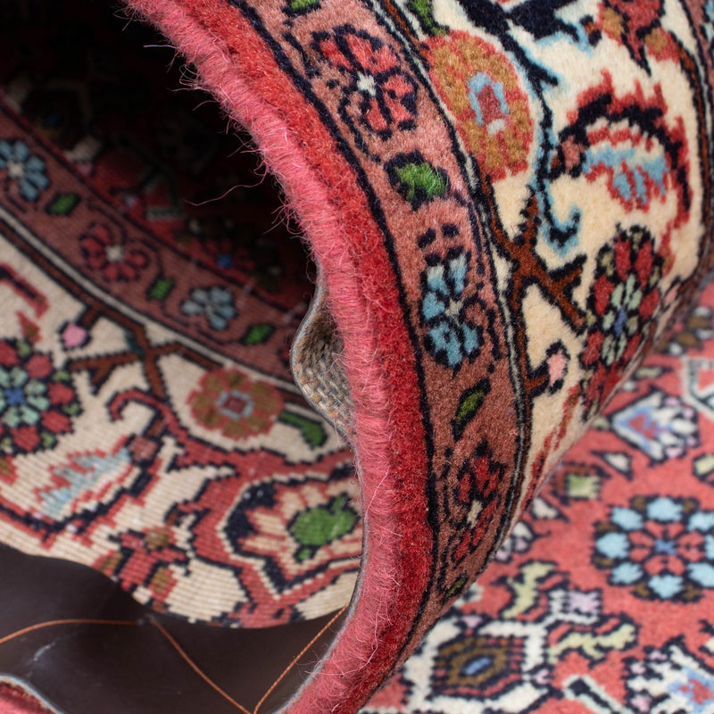 Tapis de couloir Tapis persan - Bidjar - 296 x 81 cm - rouge clair