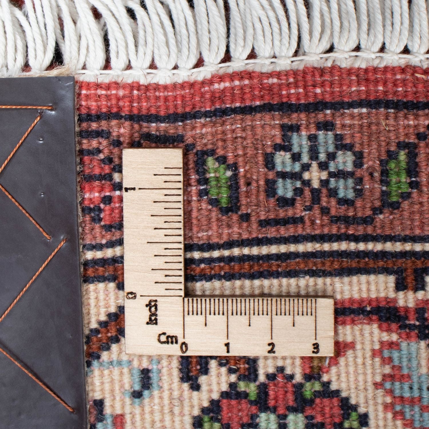 Tapis de couloir Tapis persan - Bidjar - 296 x 81 cm - rouge clair