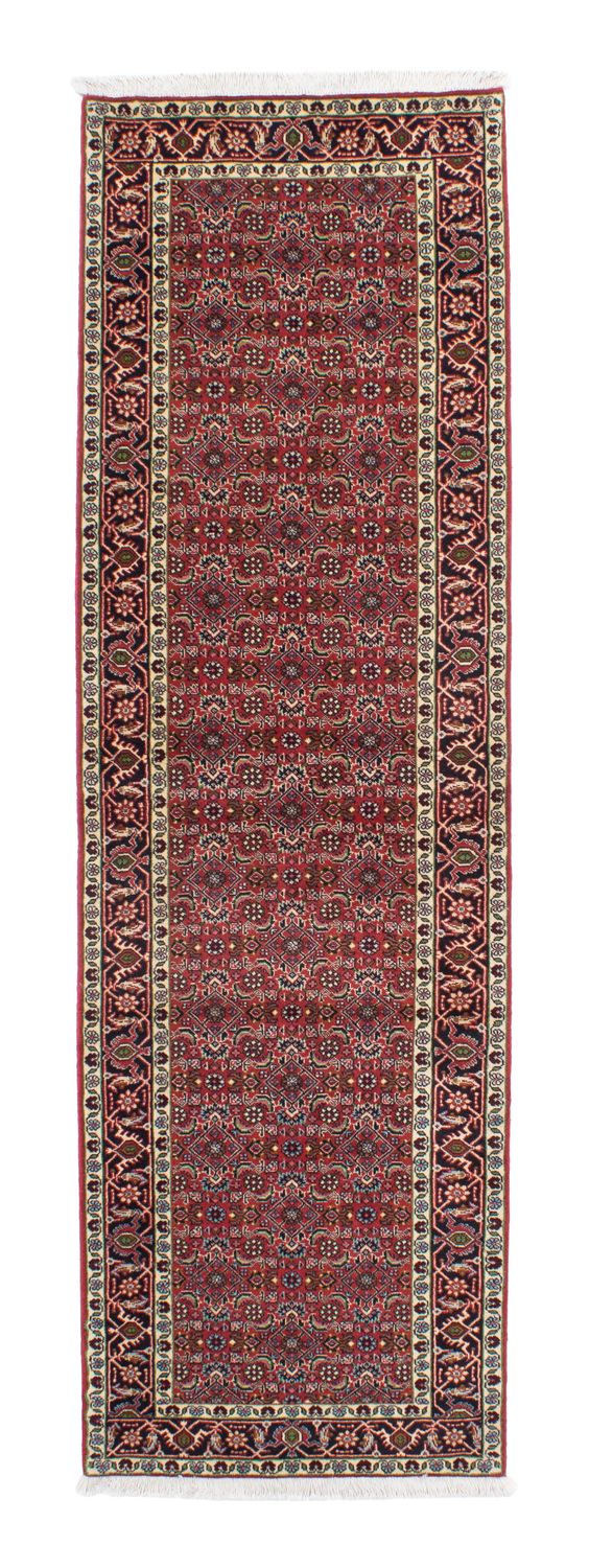 Tapis de couloir Tapis persan - Bidjar - 249 x 73 cm - rouge clair