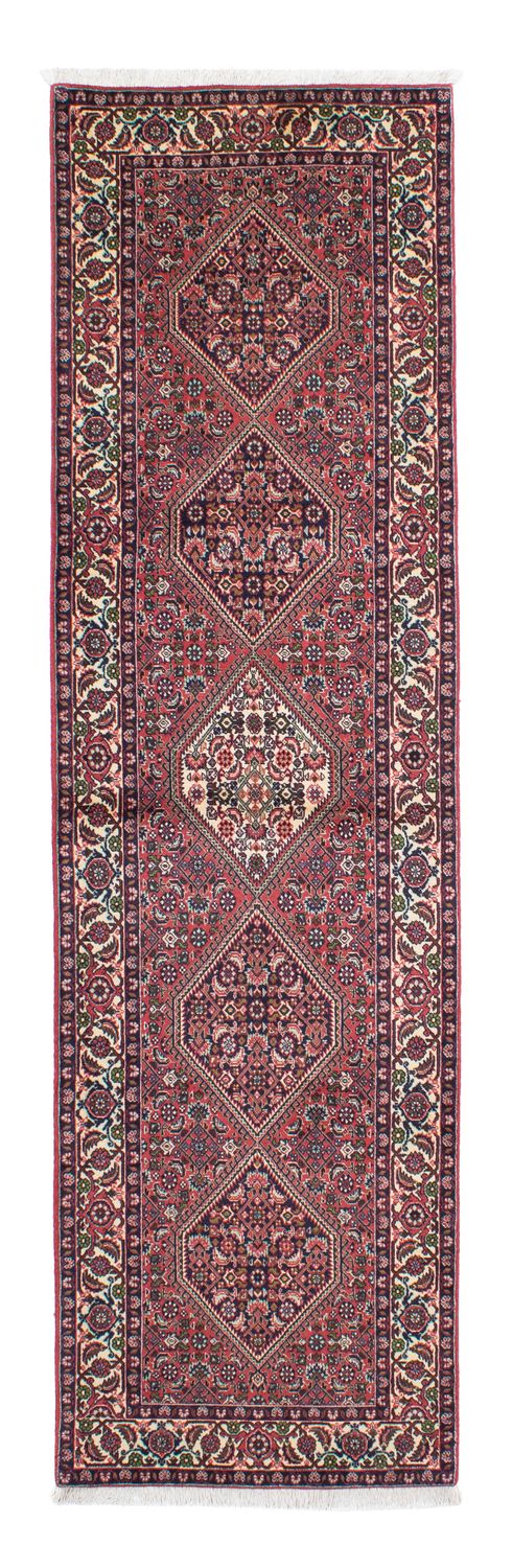 Tapis de couloir Tapis persan - Bidjar - 290 x 82 cm - rouge clair