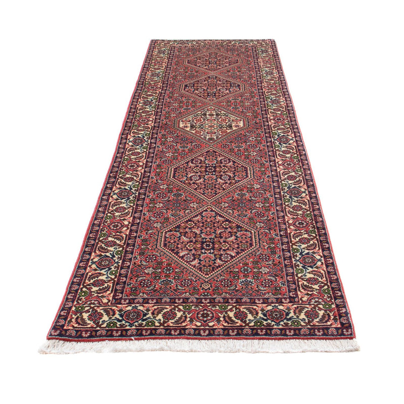 Tapis de couloir Tapis persan - Bidjar - 290 x 82 cm - rouge clair