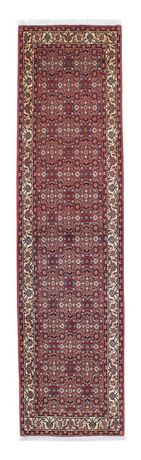 Tapis de couloir Tapis persan - Bidjar - 293 x 73 cm - rouge clair