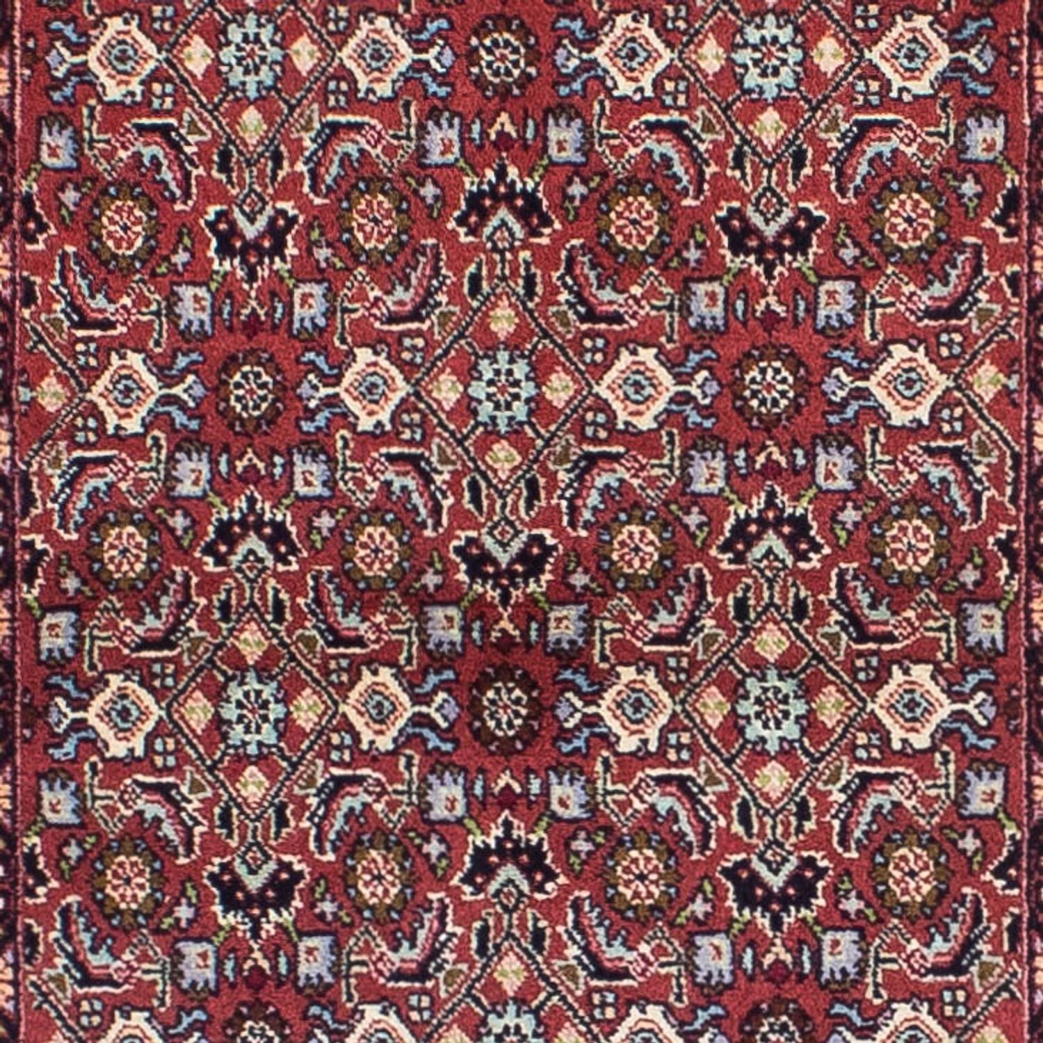 Tapis de couloir Tapis persan - Bidjar - 293 x 73 cm - rouge clair