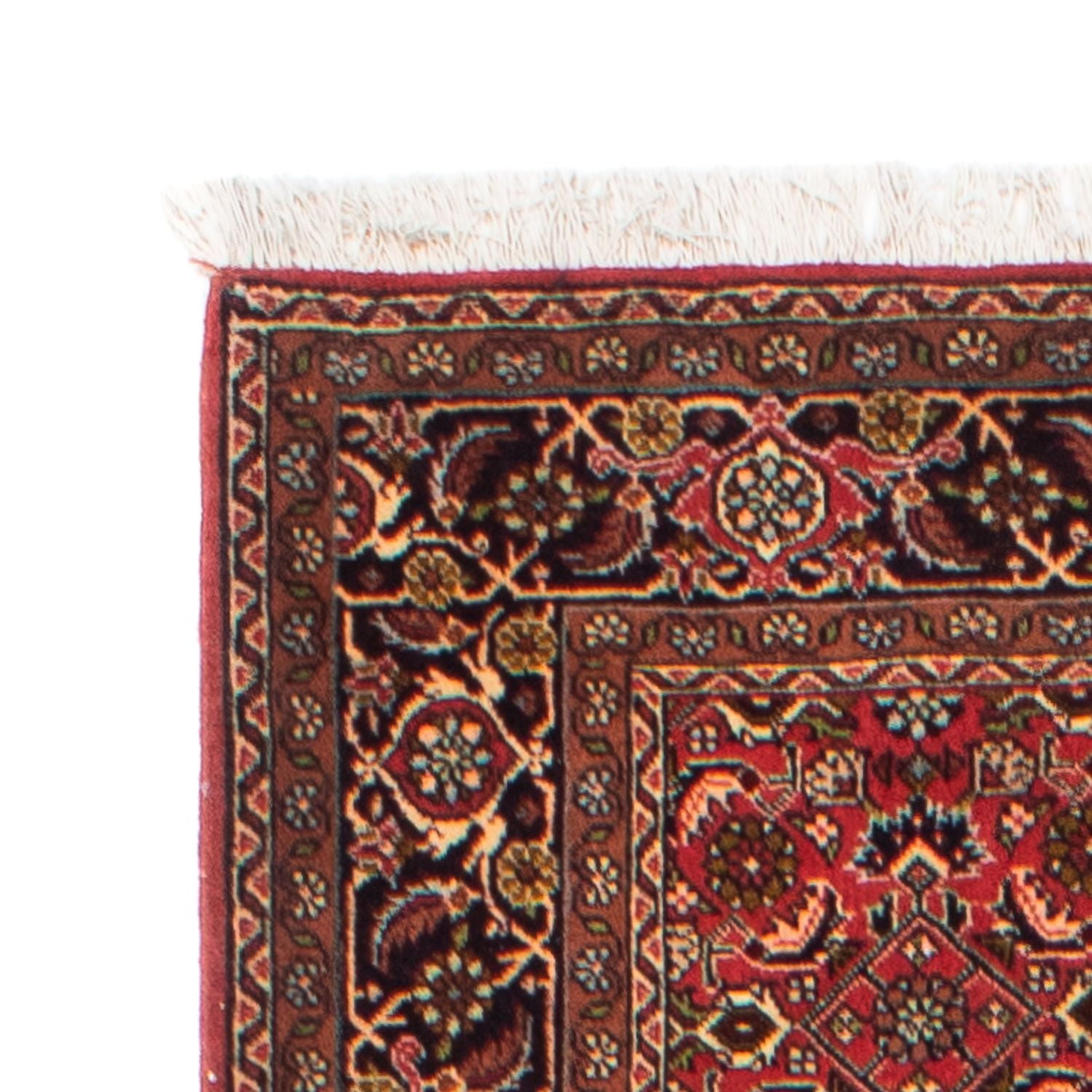 Tapis de couloir Tapis persan - Bidjar - 290 x 85 cm - rouge foncé