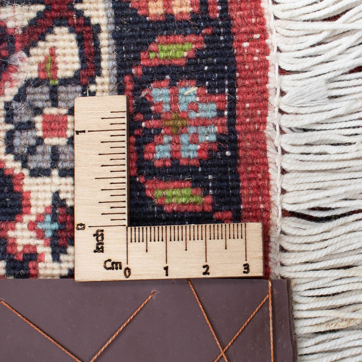 Tapis de couloir Tapis persan - Bidjar - 290 x 85 cm - rouge foncé