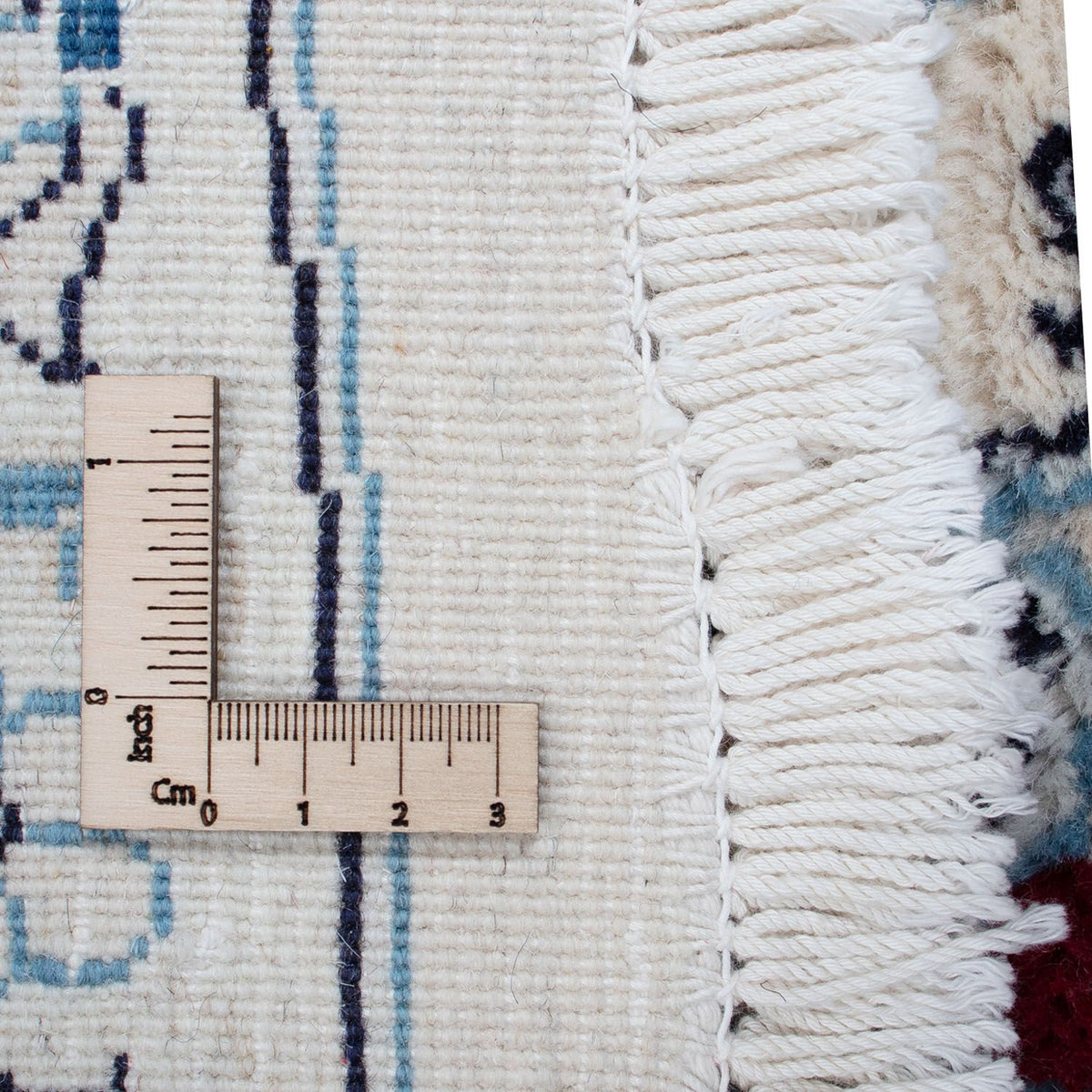 Tapis persan - Nain ronde  - 290 x 290 cm - rouge foncé