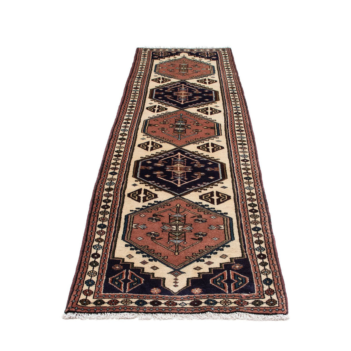 Tapis de couloir Tapis persan - Nomadic - 275 x 67 cm - beige