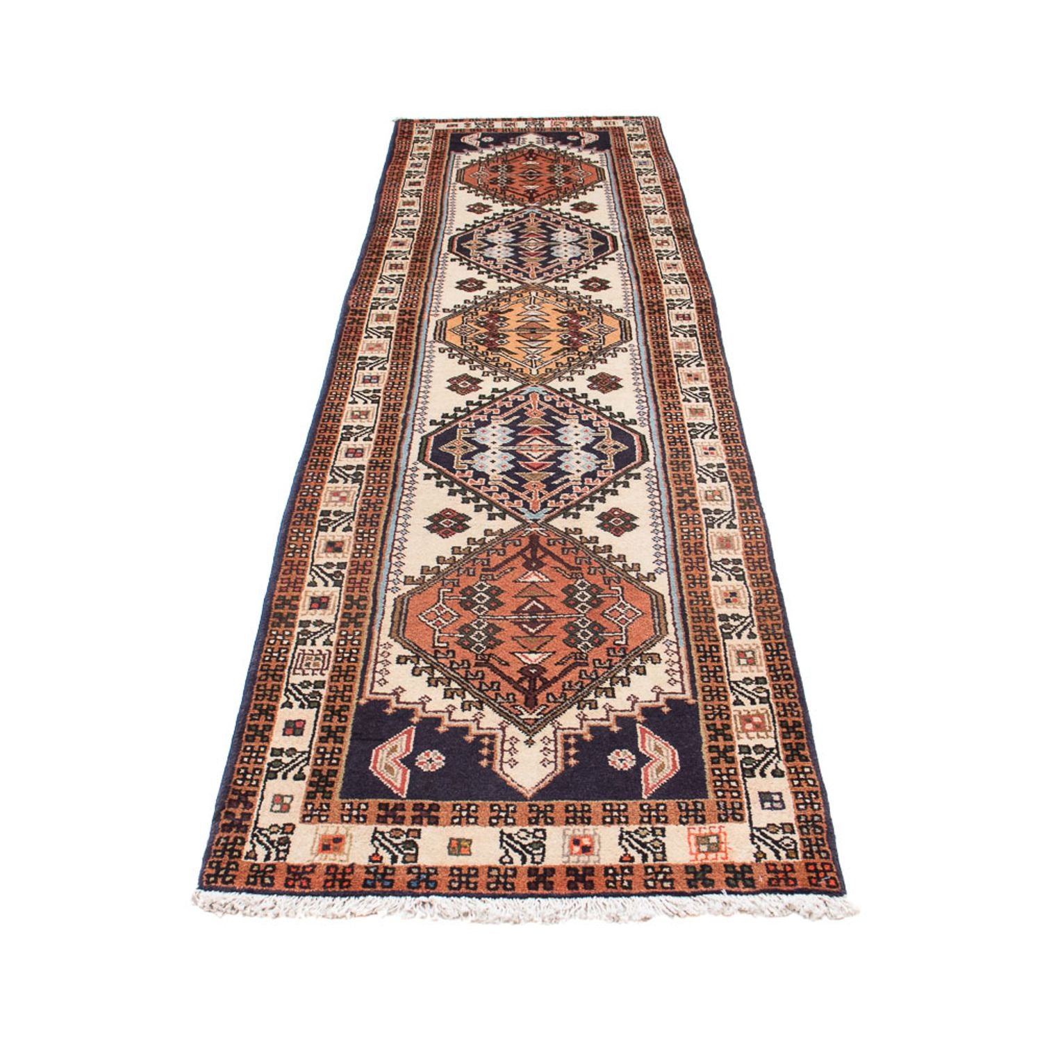 Tapis de couloir Tapis persan - Nomadic - 292 x 68 cm - beige