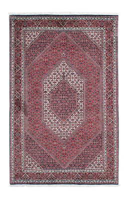 Tapis persan - Bidjar - 204 x 131 cm - rouge clair