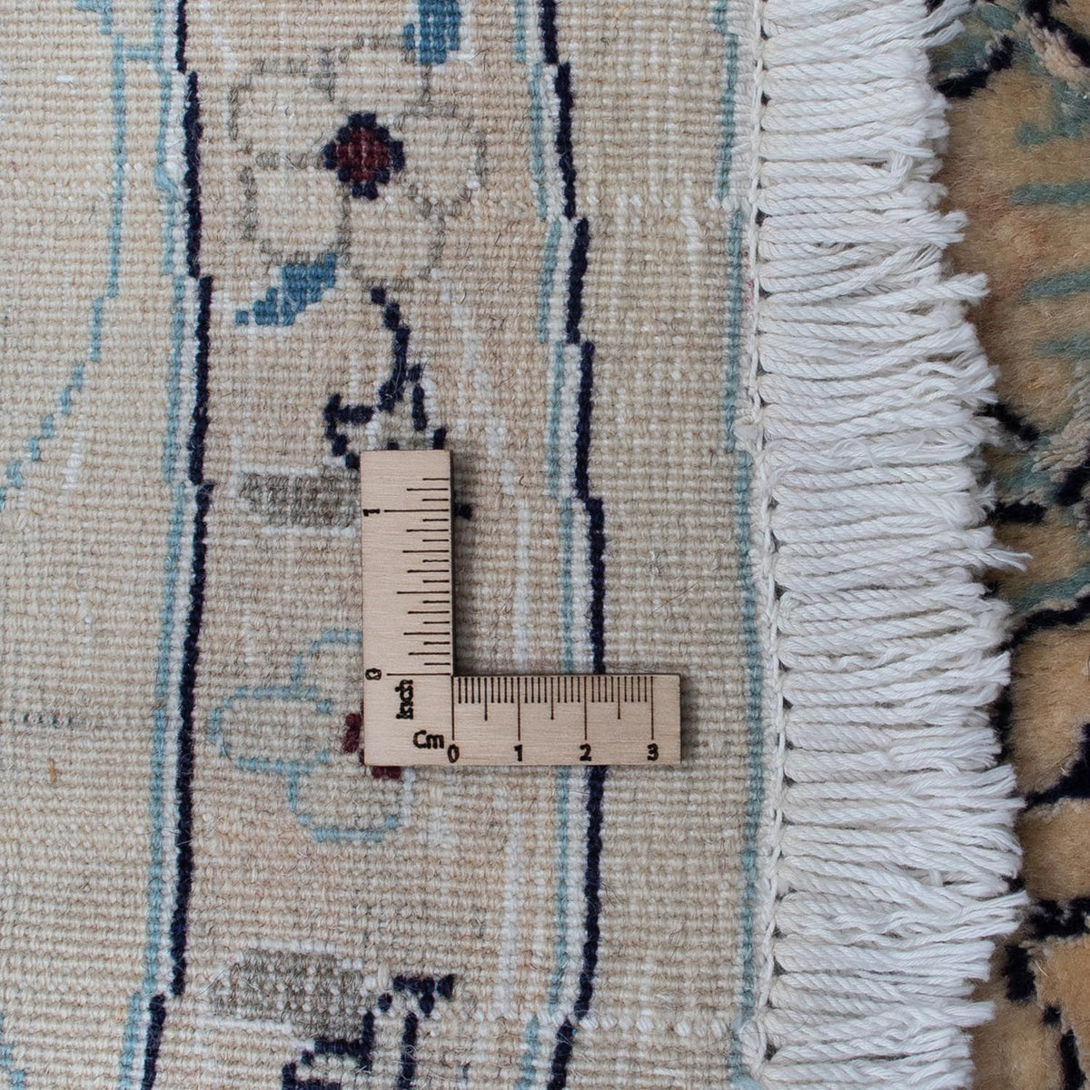 Tapis persan - Nain ronde  - 246 x 246 cm - rouge foncé