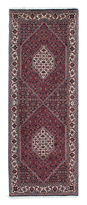 Tapis de couloir Tapis persan - Bidjar - 208 x 75 cm - bleu foncé