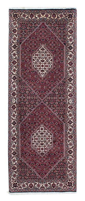 Tapis de couloir Tapis persan - Bidjar - 208 x 75 cm - bleu foncé