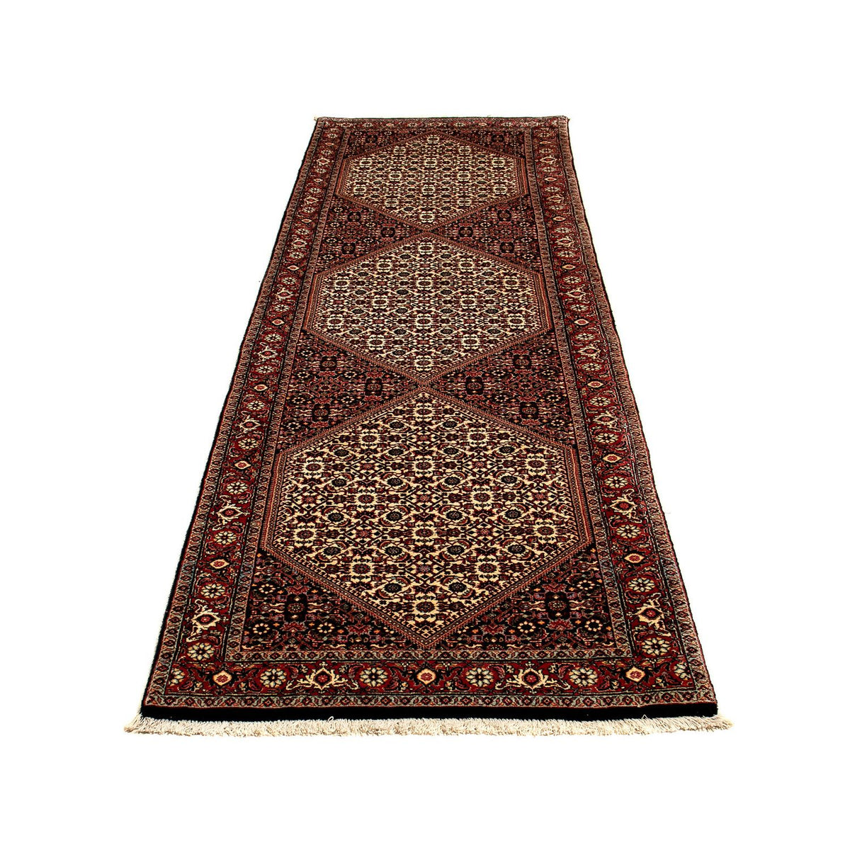 Tapis de couloir Tapis persan - Bidjar - 308 x 83 cm - multicolore