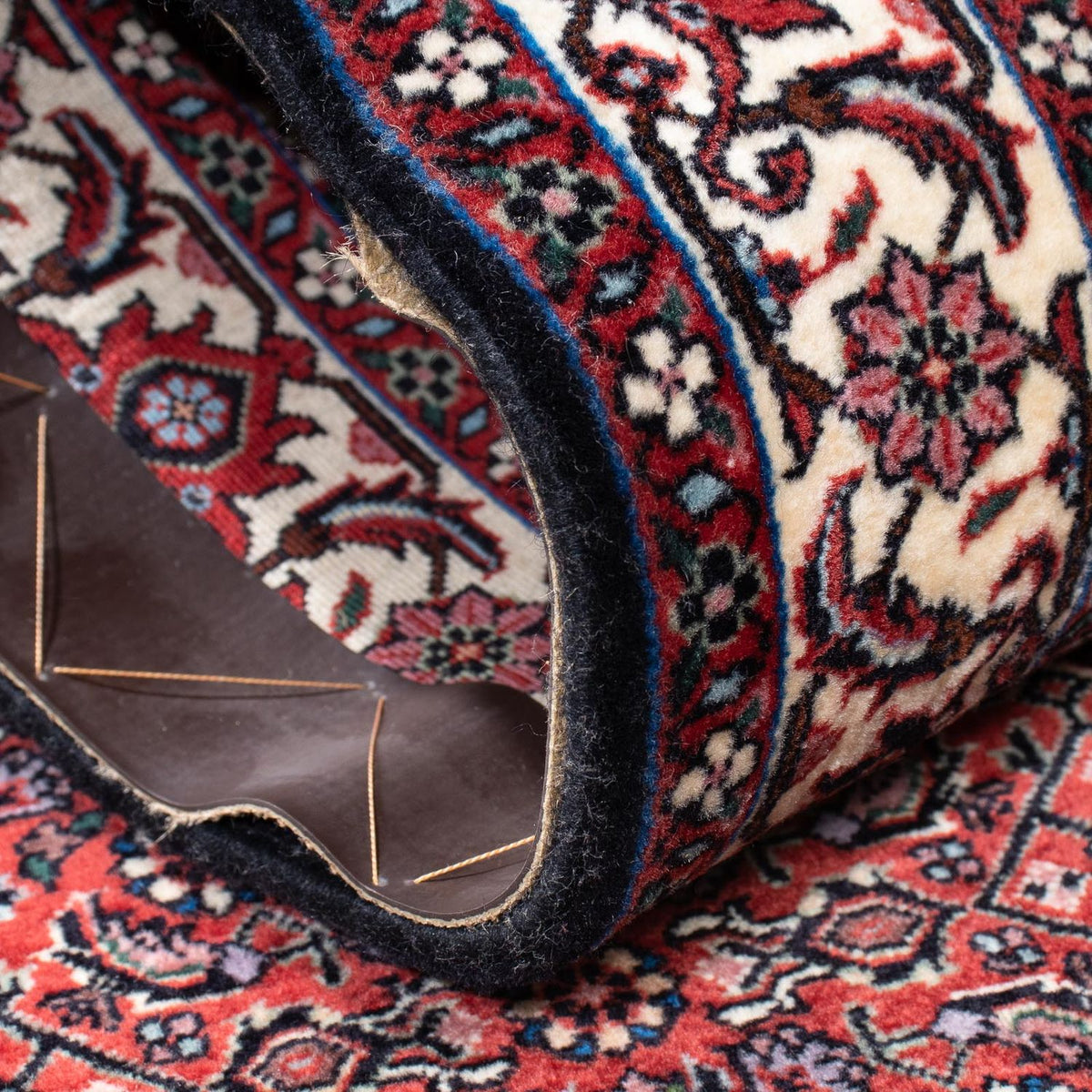 Tapis de couloir Tapis persan - Bidjar - 200 x 74 cm - bleu foncé