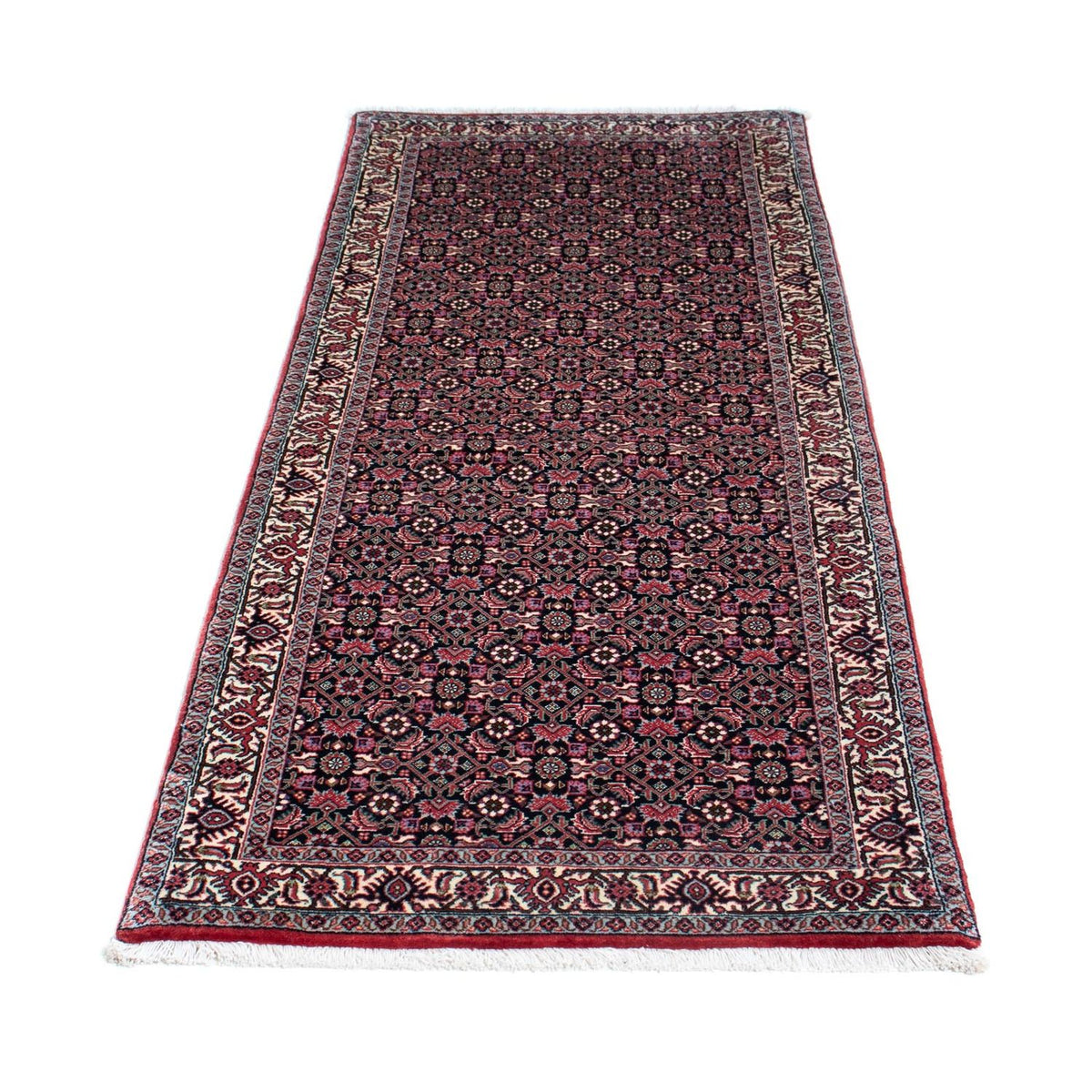 Tapis de couloir Tapis persan - Bidjar - 200 x 74 cm - bleu foncé