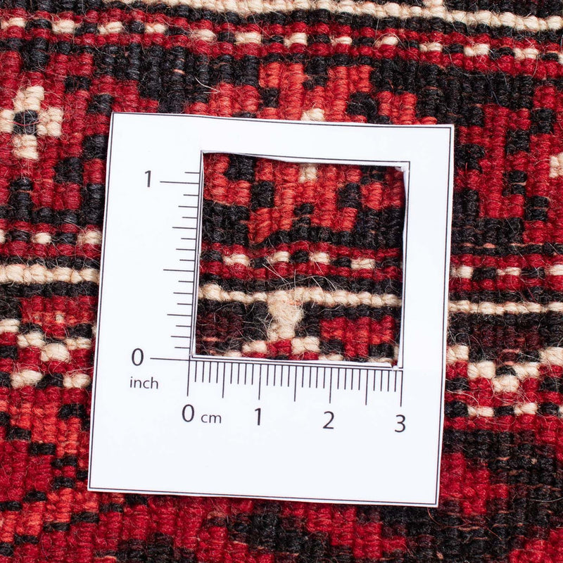 Tapis Turkaman - 368 x 248 cm - rouge foncé
