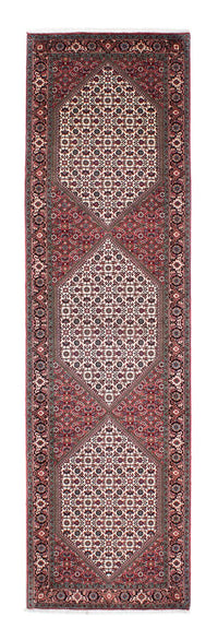 Tapis de couloir Tapis persan - Bidjar - 305 x 84 cm - beige