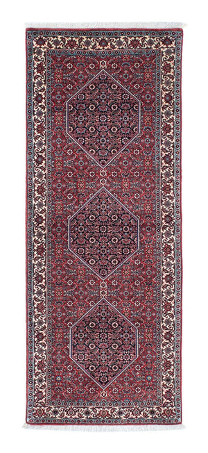 Tapis de couloir Tapis persan - Bidjar - 196 x 72 cm - rouge