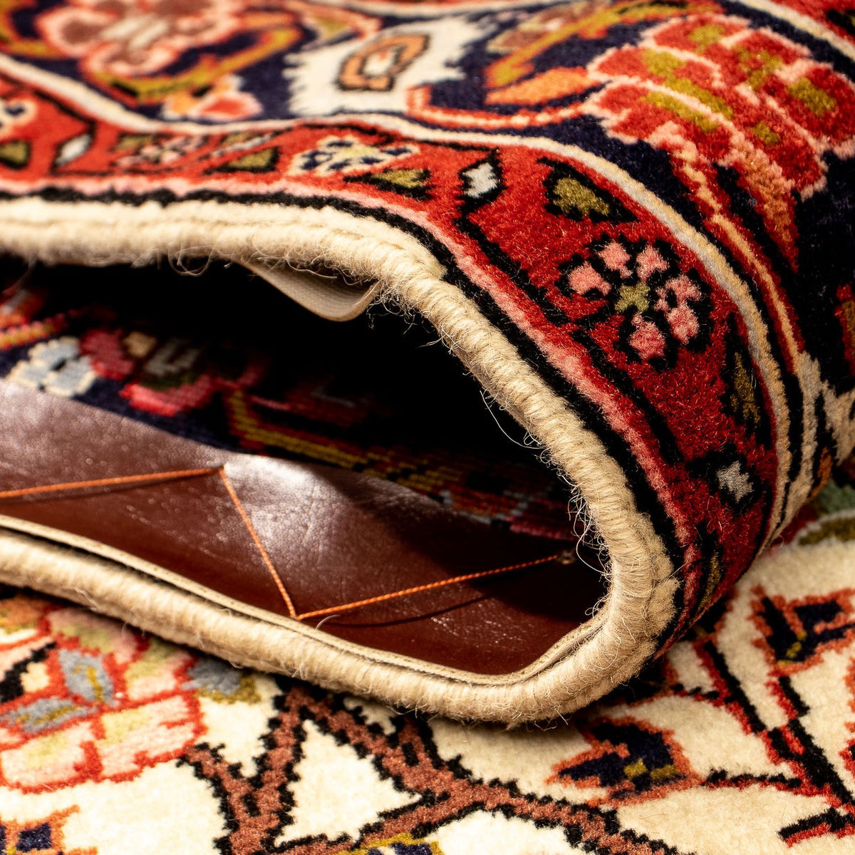 Tapis de couloir Tapis persan - Bidjar - 290 x 78 cm - beige