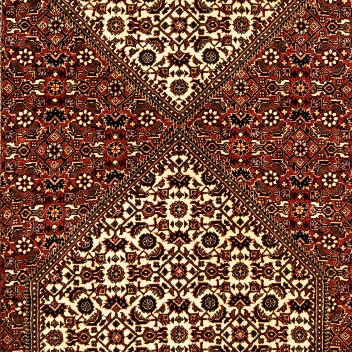 Tapis de couloir Tapis persan - Bidjar - 289 x 86 cm - multicolore