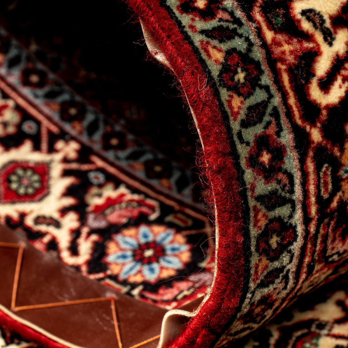 Tapis de couloir Tapis persan - Bidjar - 289 x 86 cm - multicolore