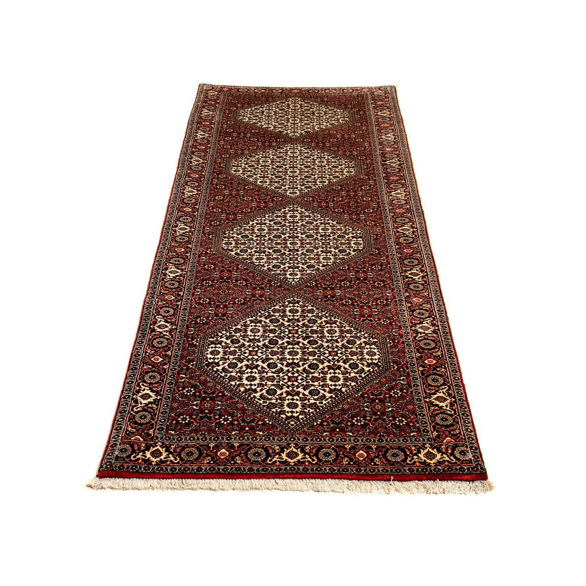 Tapis de couloir Tapis persan - Bidjar - 289 x 86 cm - multicolore