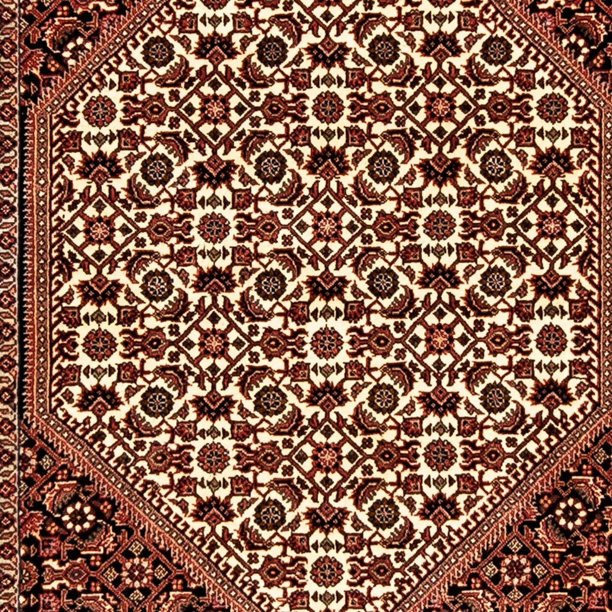 Tapis de couloir Tapis persan - Bidjar - 283 x 80 cm - multicolore