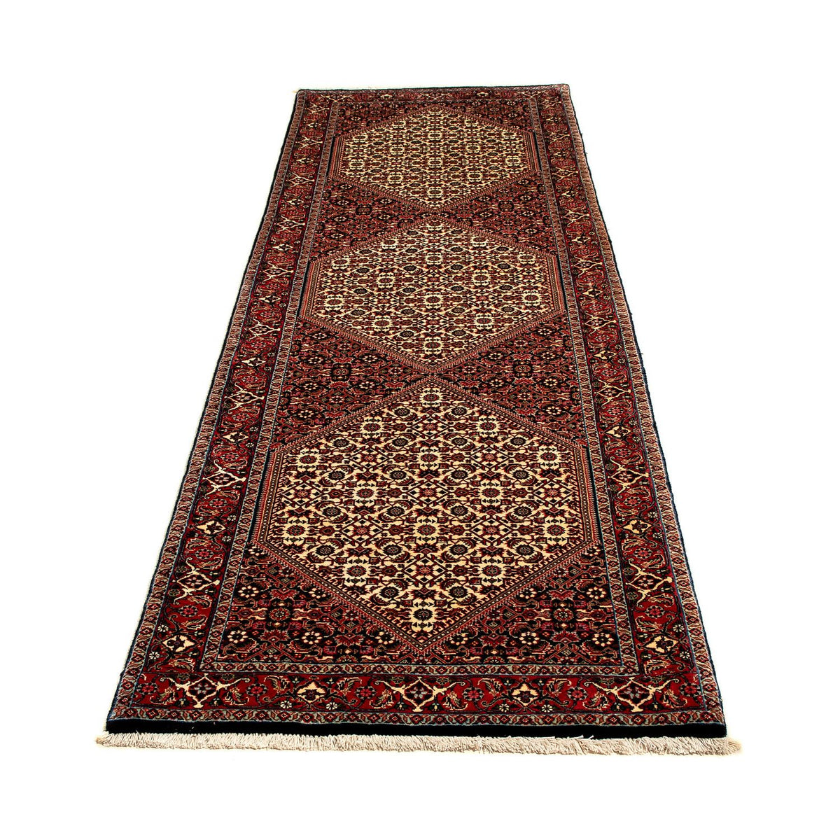 Tapis de couloir Tapis persan - Bidjar - 283 x 80 cm - multicolore