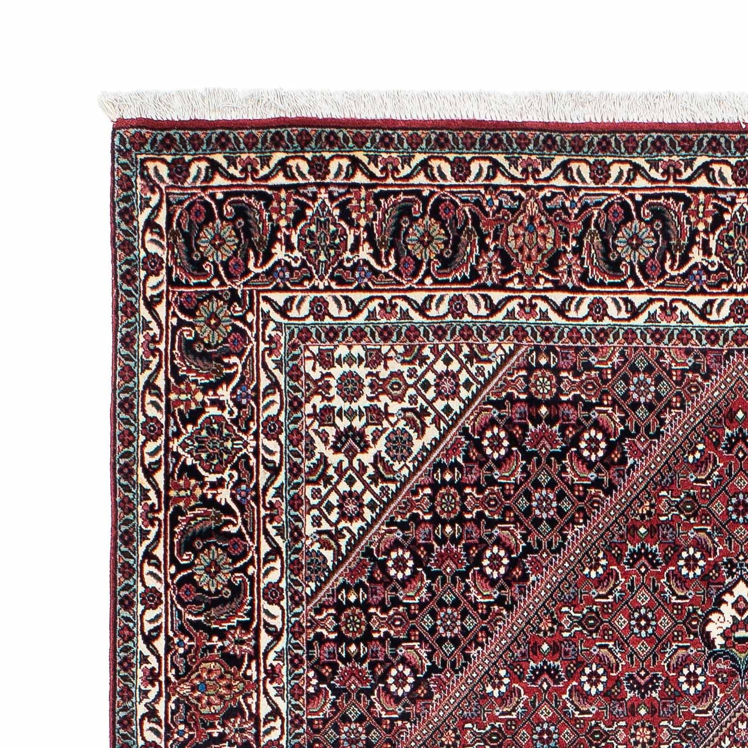 Tapis persan - Bidjar - 208 x 132 cm - rouge clair
