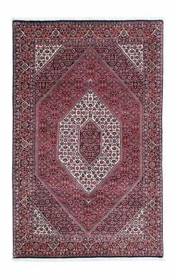 Tapis persan - Bidjar - 203 x 127 cm - bleu foncé