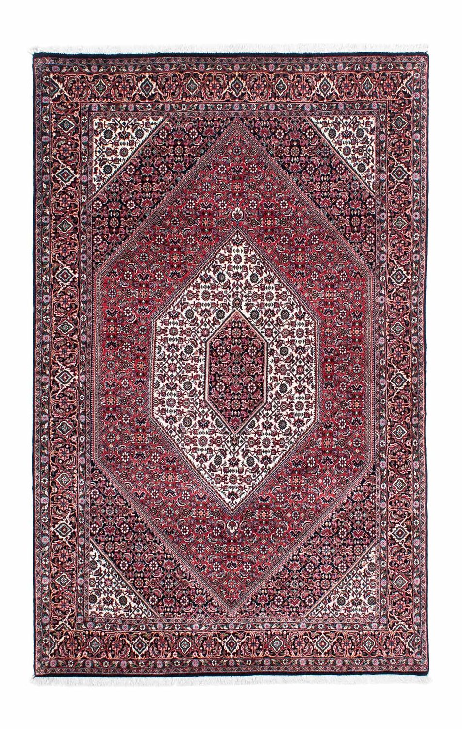 Tapis persan - Bidjar - 203 x 127 cm - bleu foncé