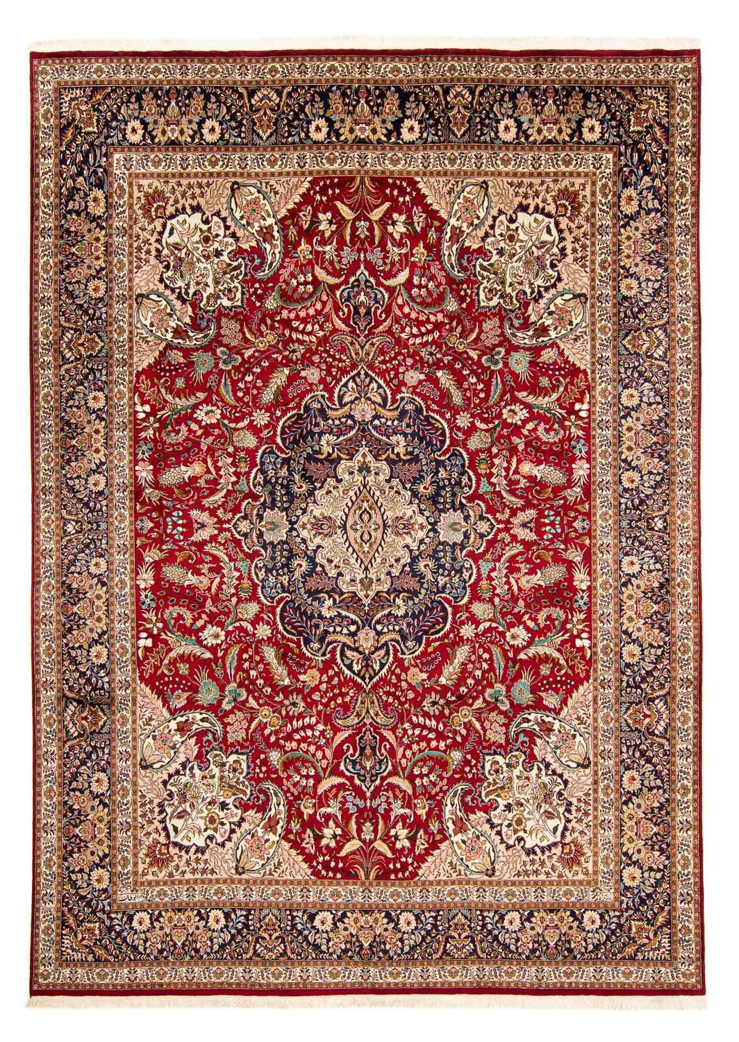 Tapis persan - Tabriz - Royal - 400 x 297 cm - rouge foncé