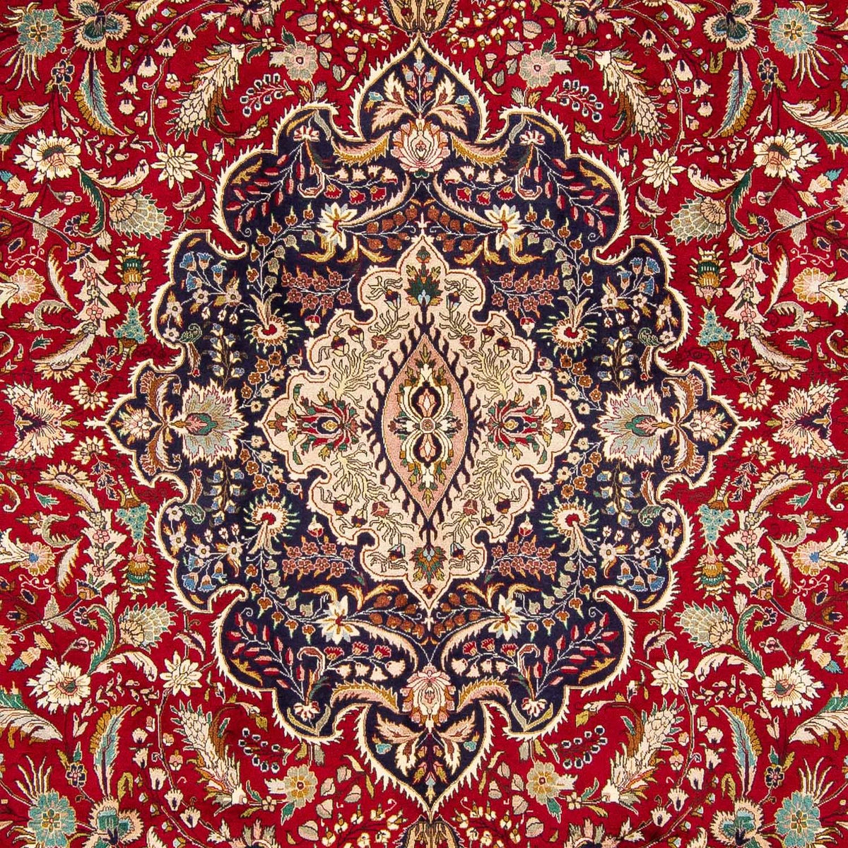 Tapis persan - Tabriz - Royal - 400 x 297 cm - rouge foncé