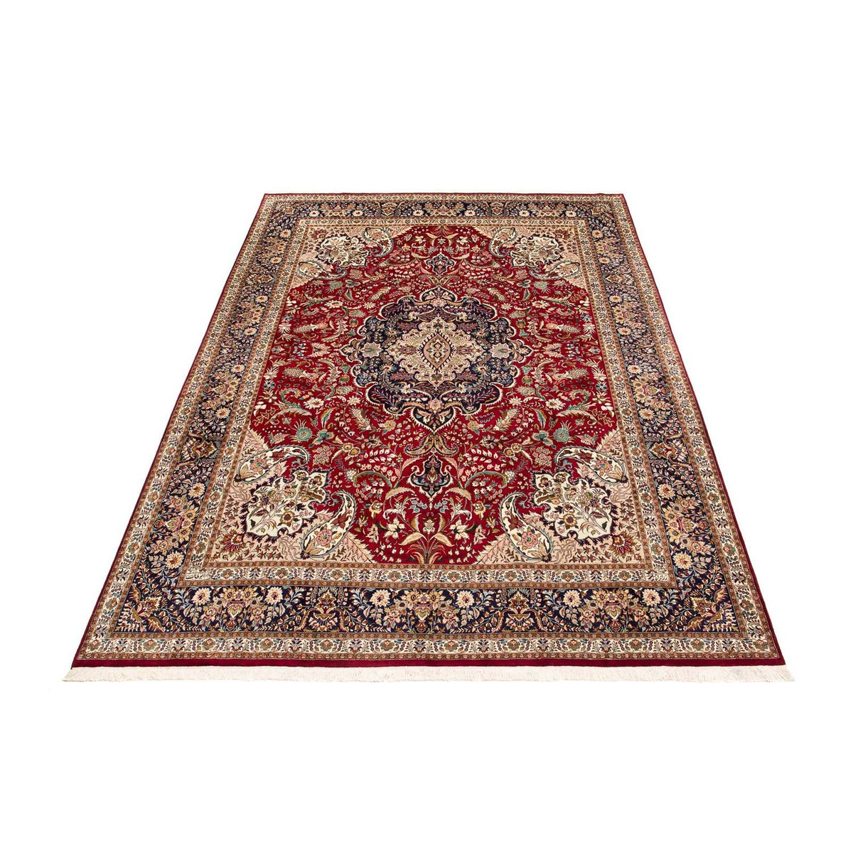 Tapis persan - Tabriz - Royal - 400 x 297 cm - rouge foncé
