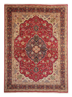 Tapis persan - Tabriz - Royal - 337 x 243 cm - rouge
