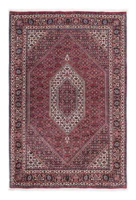 Tapis persan - Bidjar - 202 x 132 cm - rouge clair